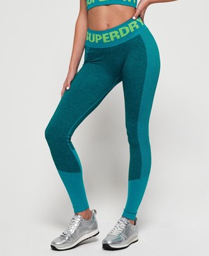 Superdry Active Seamless Leggings Női Sportruházat Barna/Zöld | SIOLT2091